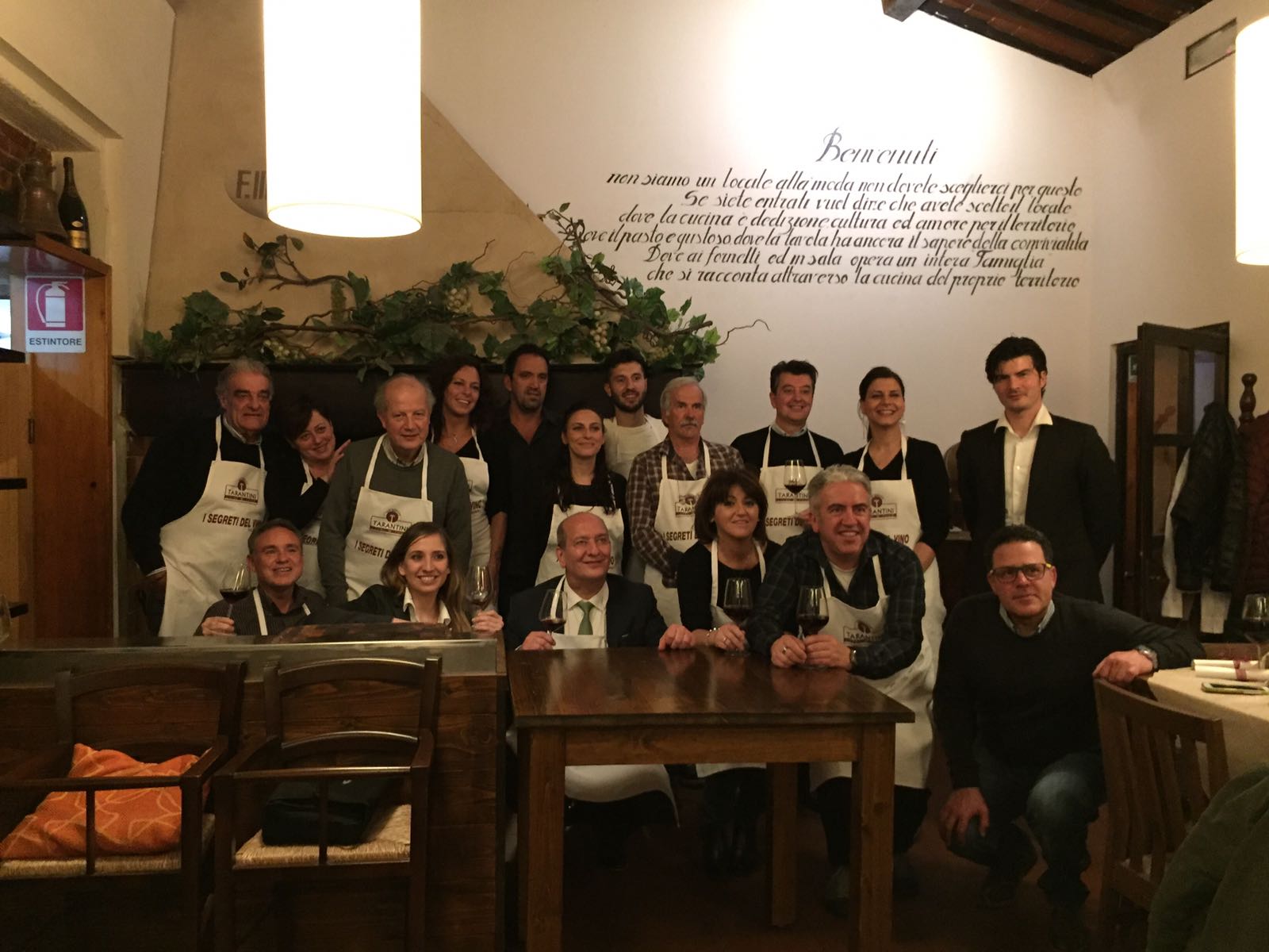 I Segreti del Vino successo del Minicorso al Ristorante F.lli Bernadini di Pontedera