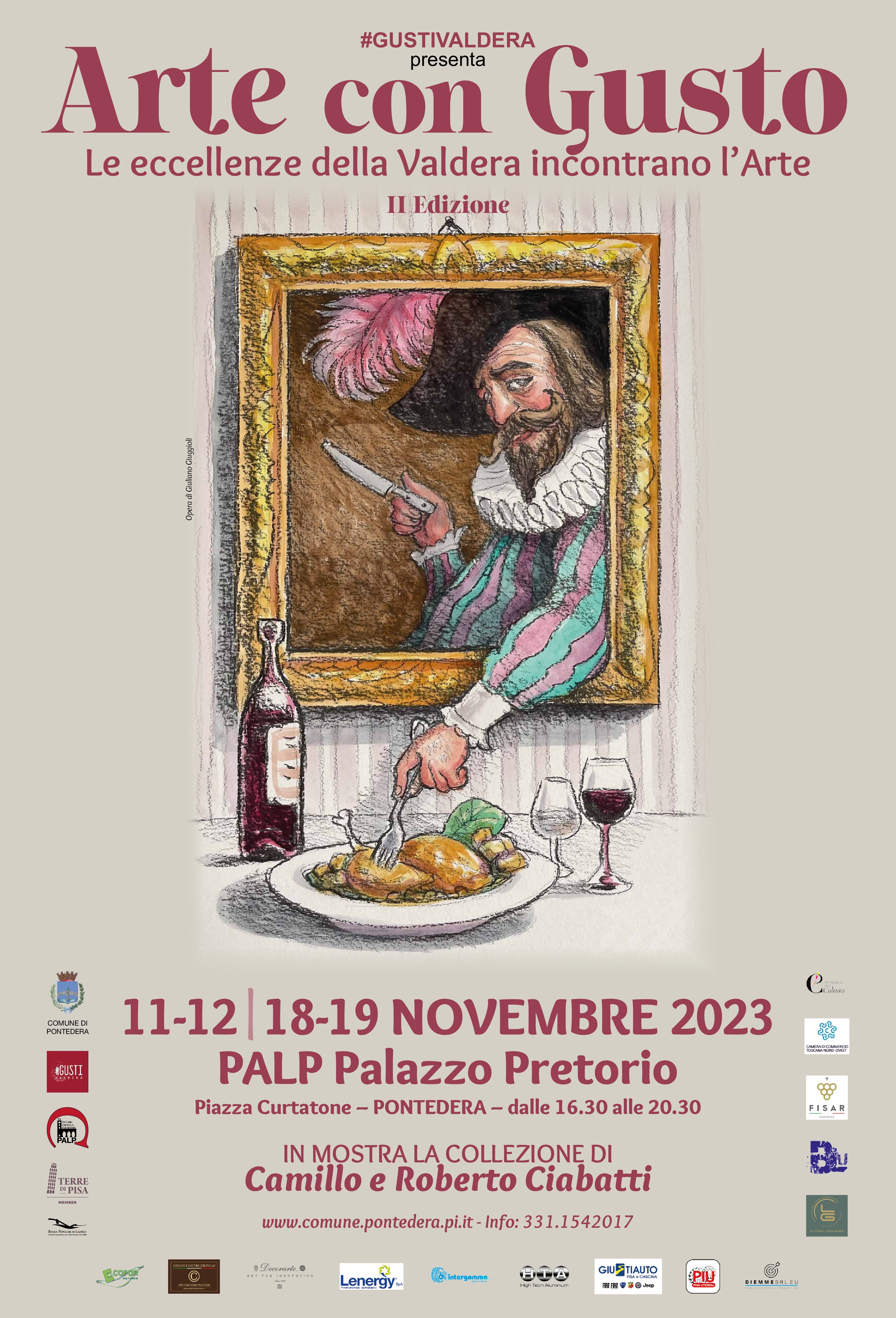 Arte con gusto al Museo Palp di Pontedera. 11-12-18-19 Novembre ore 16,30-20,30. Tutto il buono e il bello che c'è